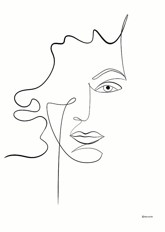 Gloria Grahame minimalist portrait 2b Drawing by Movie World Posters