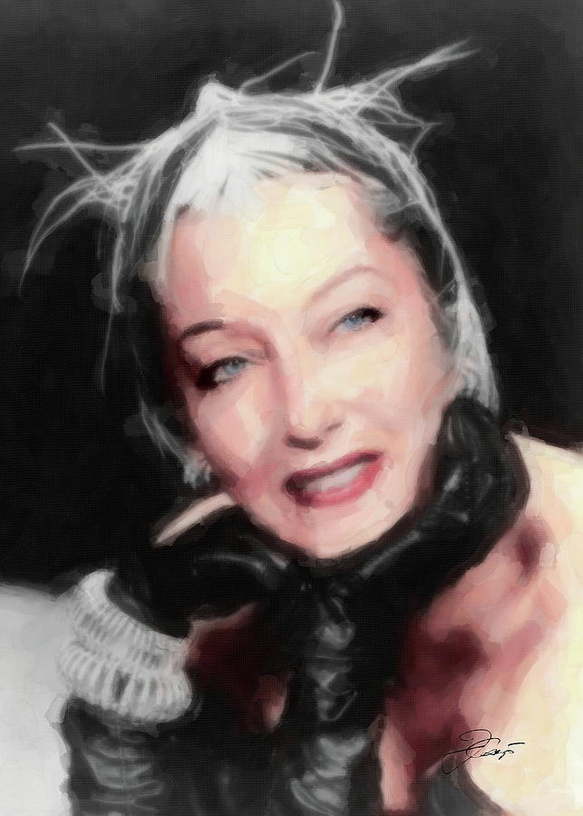 Gloria Swanson Digital Art by Jerzy Czyz