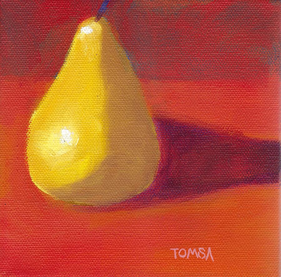 Pear Painting - Glorias Favorite by Bill Tomsa