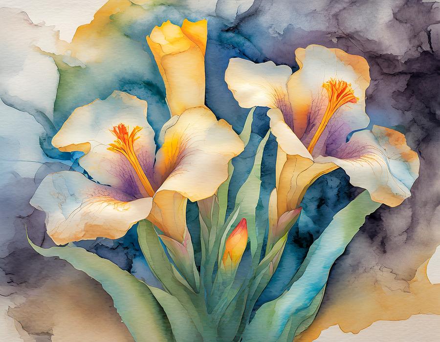 Glorious Bloom III Mixed Media by Susan Rydberg