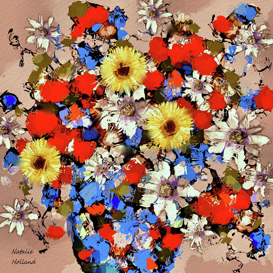 Glorious Blooms Painting by Natalie Holland