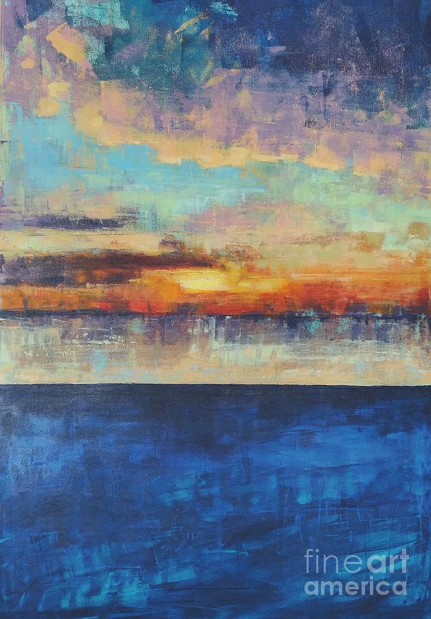 Glorious Day on Lake Michigan Painting by Lisa Dionne