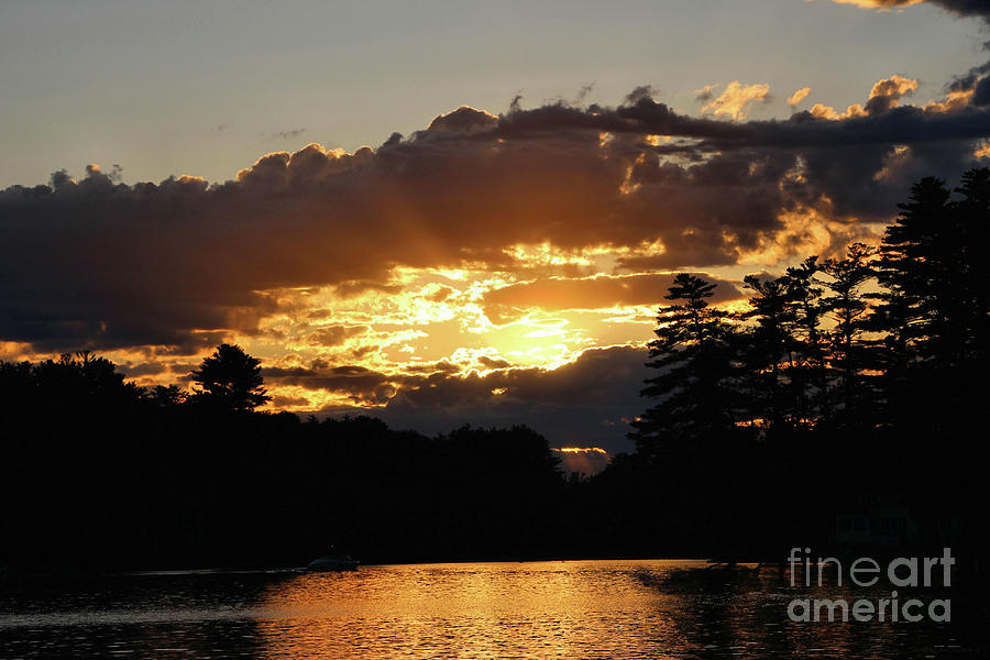 Glorious Golden Sunset over Woodbury  Photograph by Sandra Huston