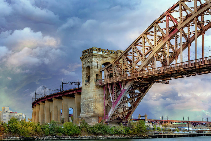 Glorious Hell Gate Bridge Photograph by Cate Franklyn