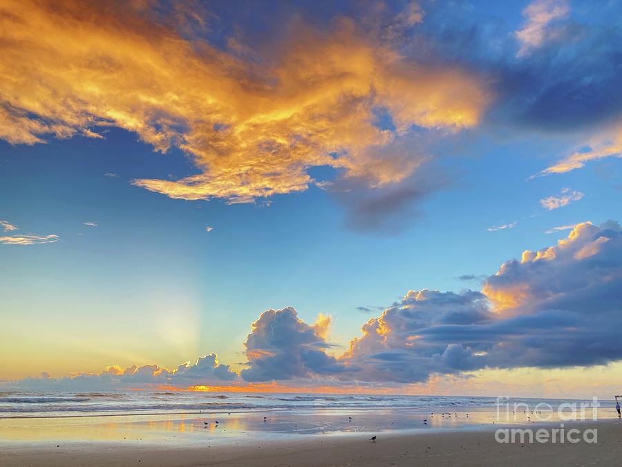 Glorious sunrise Daytona Beach Shores, Florida Photograph by Julianne Felton