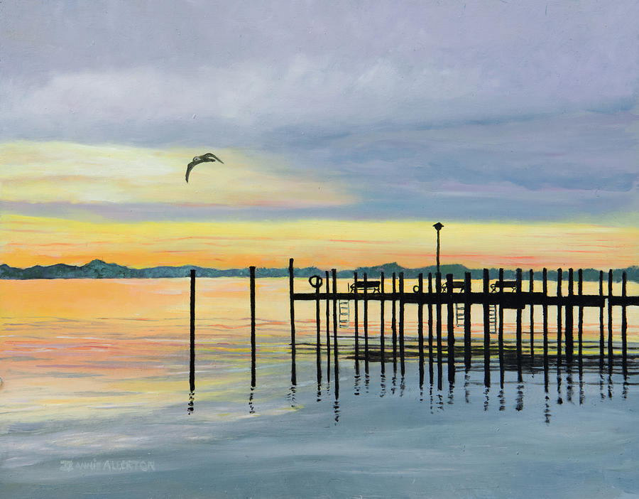 Glorious Sunrise Painting by Jeannie Allerton