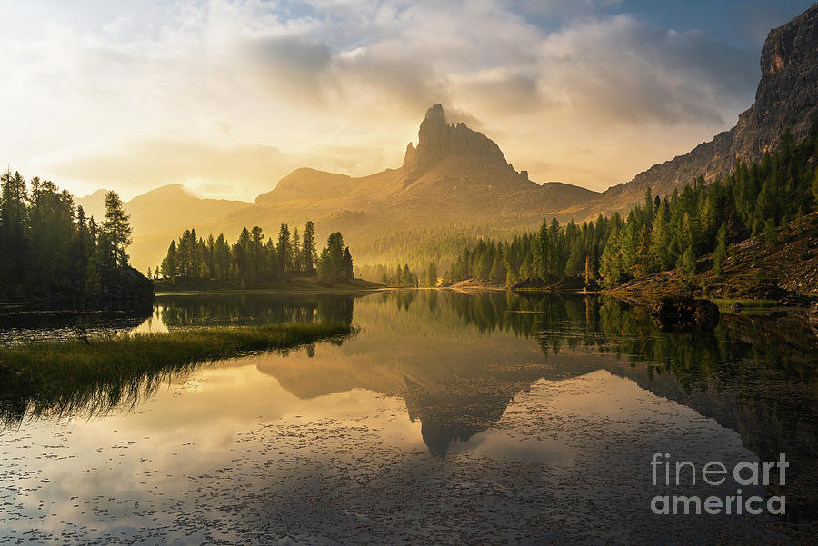 Mountain Photograph - Glorious sunrise by Yuri Santin
