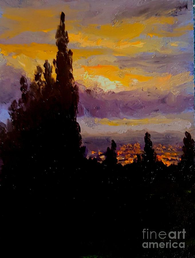 Glorious Sunset Painting by Fred Wilson