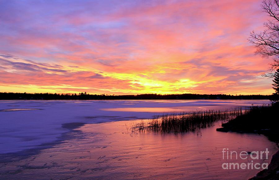 Glorious Sunset Minnesota Photograph by Ann Brown