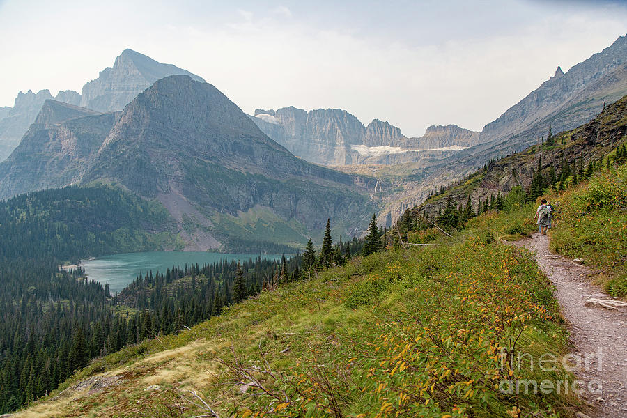 Glorious Views Hiking Beautiful Grinnell Glacier Glacier National Park Photograph