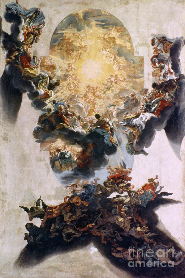 Glory, 1670 Painting by Il Baciccio