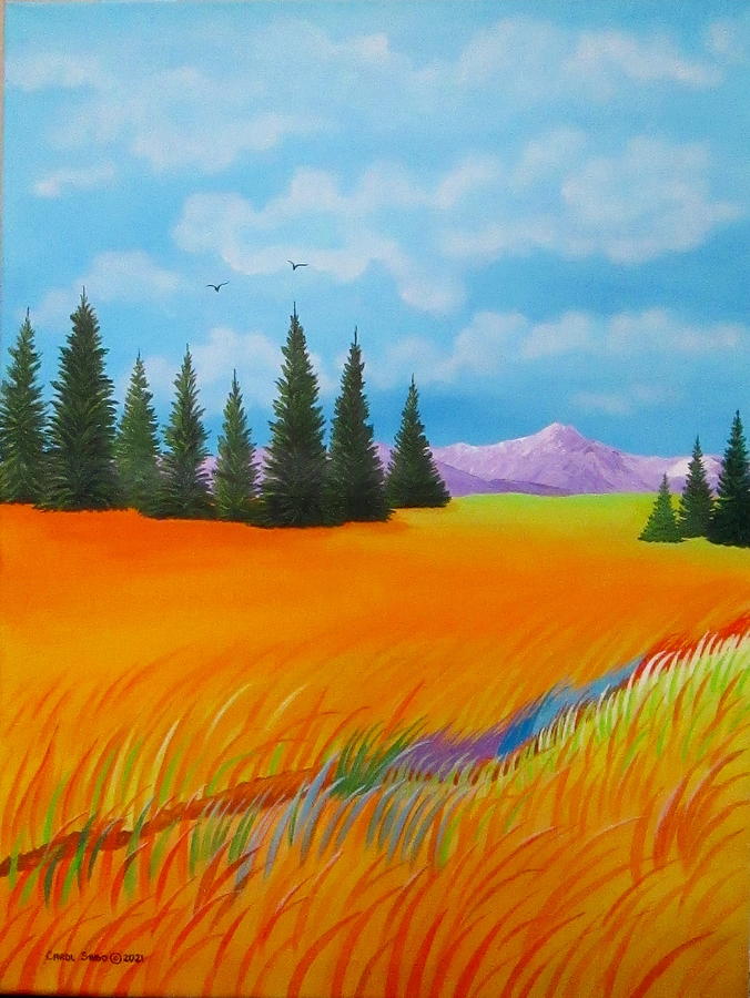 Glory Field II Painting by Carol Sabo