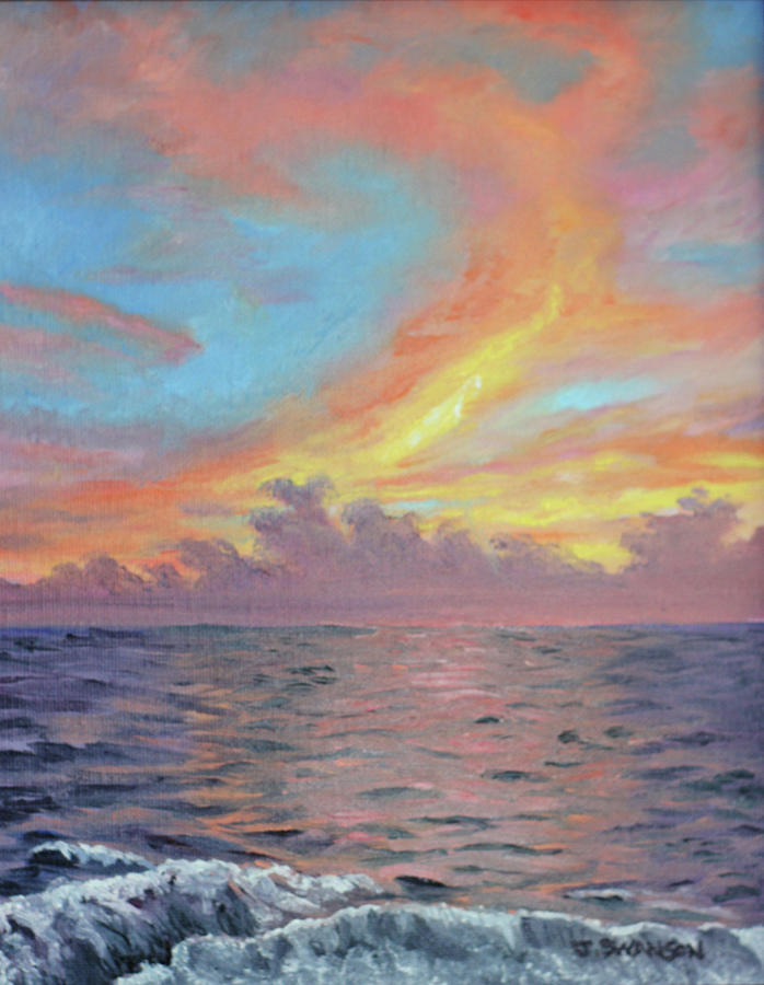Sunset Painting - Glory by Joan Swanson
