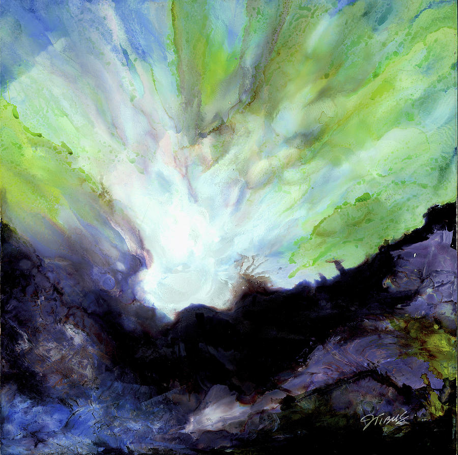 Abstract Painting - Glory by Julie Tibus
