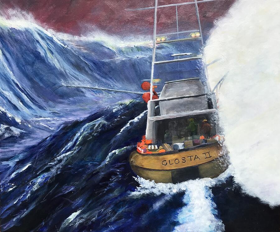 Boat Painting - Glosta II by Deborah Naves