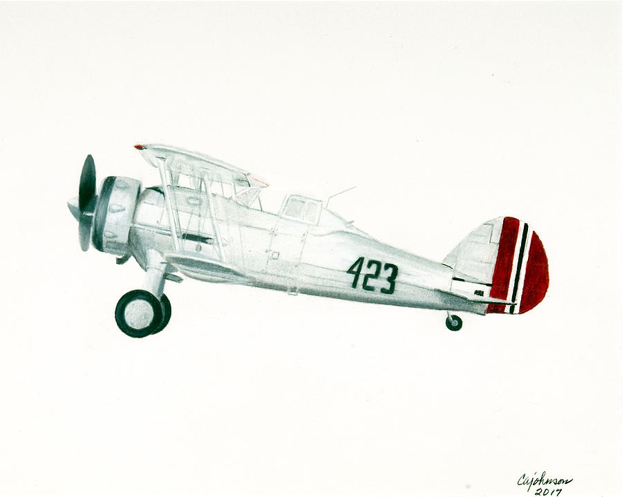 Gloster Gladiator Painting by Carol Ann Johnson | Fine Art America