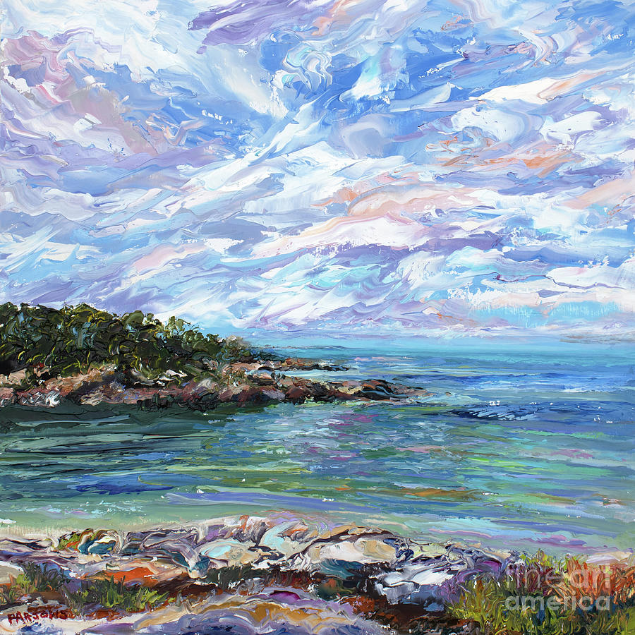 Gloucester Cove, Cape Ann, Massachusetts Painting by Pamela Parsons