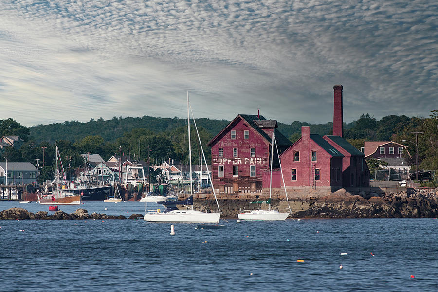 Gloucester Harbor Paint Manufactory Photograph by Jeff Folger