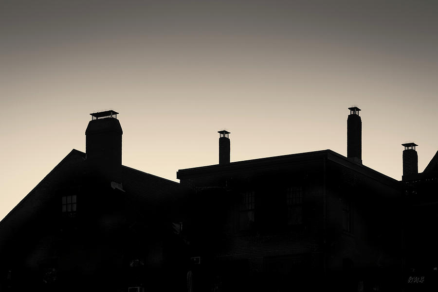 Gloucester Rooflines Toned Photograph by David Gordon