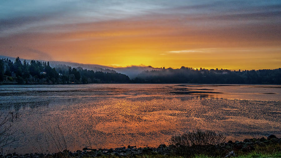 Glow morning sunrise Photograph by Bill Posner
