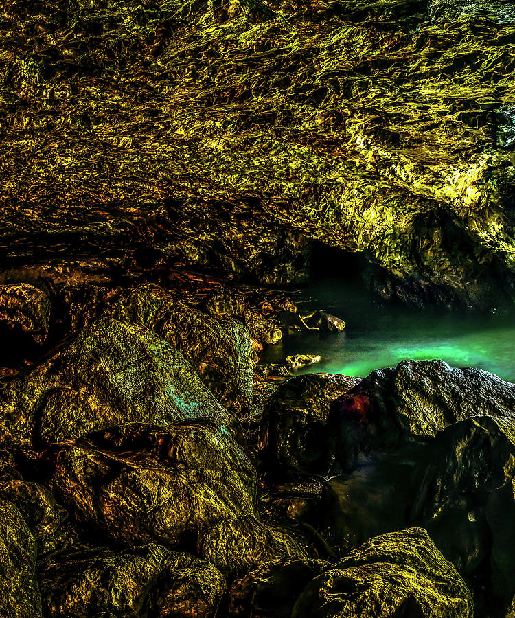 Glow Worm Grotto Triptych_1 Photograph by Az Jackson