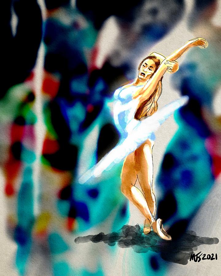 Glowing Dancer Digital Art by Michael Kallstrom
