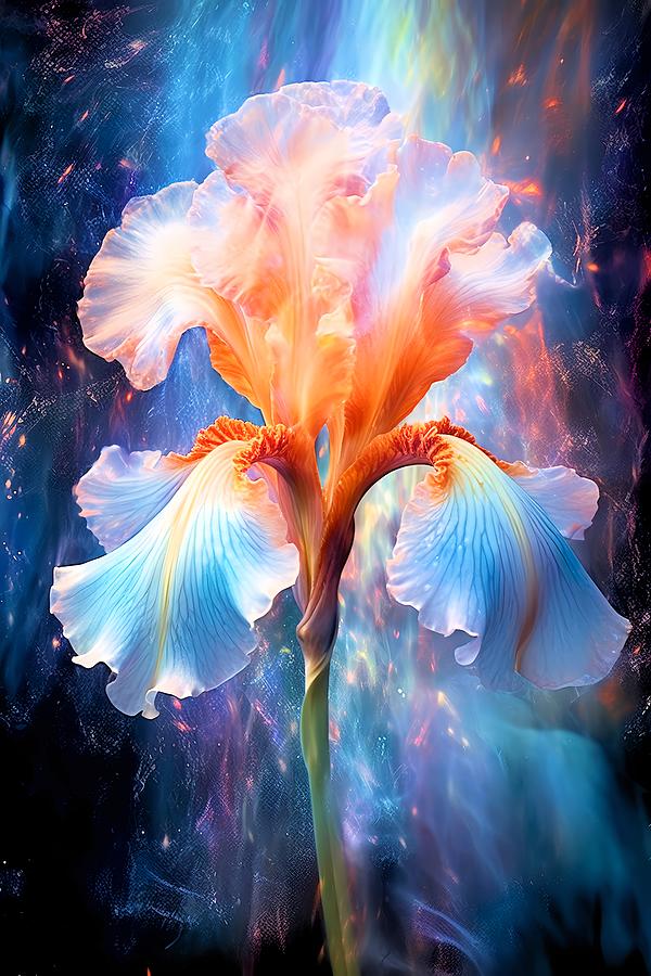 Glowing Irises 3a Photograph