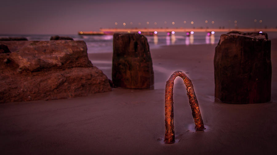 Glowing iron on a beach Photograph by Karlaage Isaksen