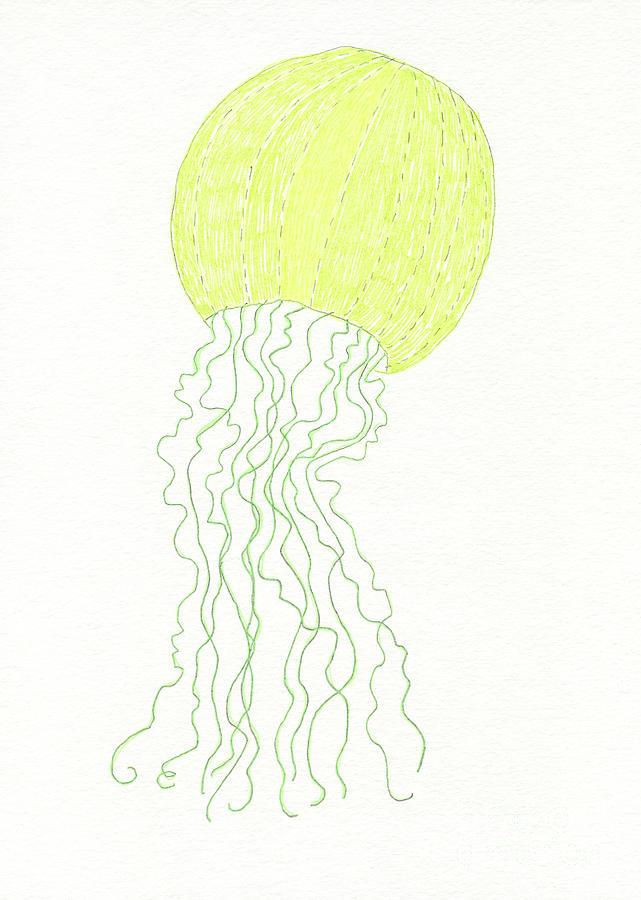 Glowing Jellyfish Painting by Norma Appleton
