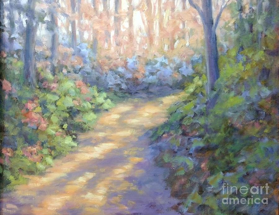 Glowing Path Painting by Karen Powell - Fine Art America