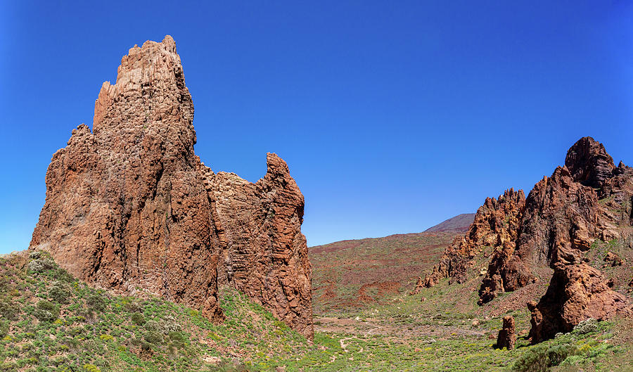 Glowing Red Rocks In The Teide National Park Photograph