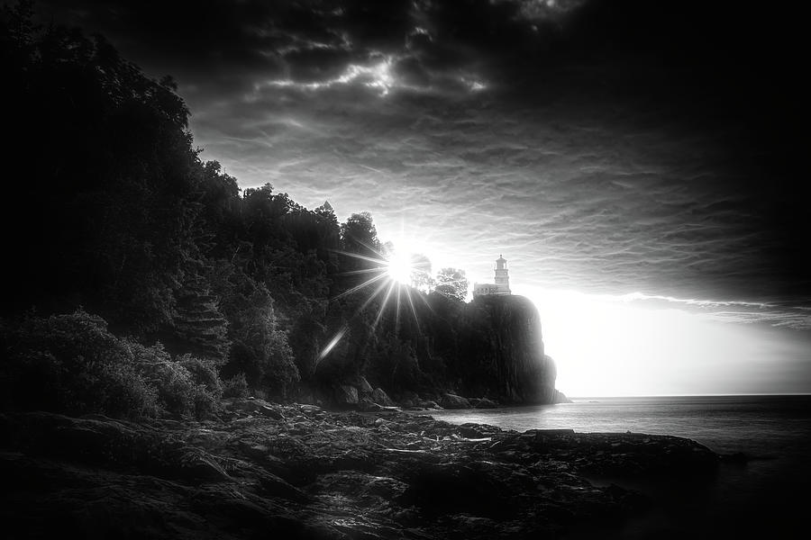Glowing Split Rock Lighthouse Sunrise Photograph by Dan Sproul
