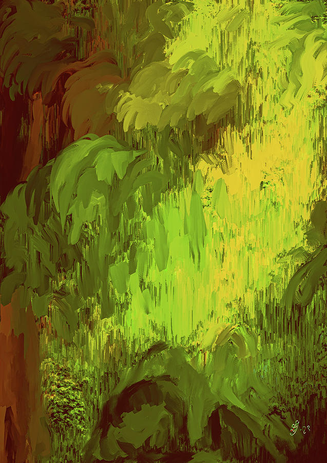 Glowing Trees #m5 Digital Art