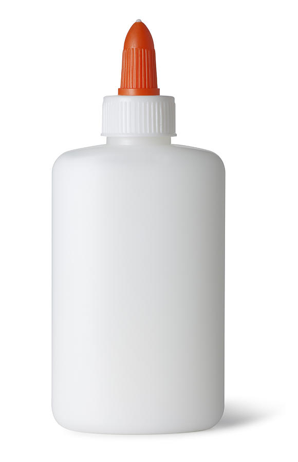 Glue Bottle on White Photograph by Skodonnell