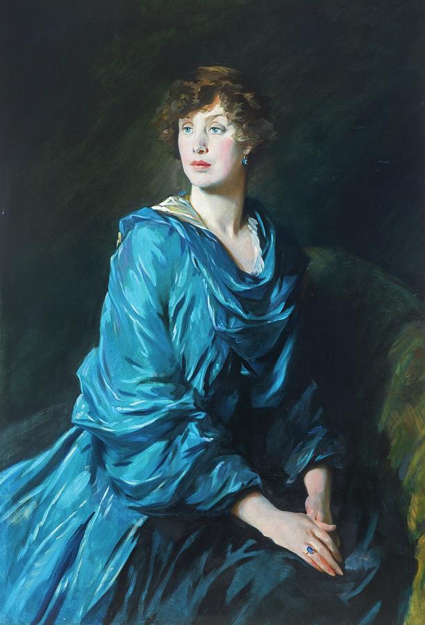 Glyn Warren Philpot  Portrait Of Margaret Crewe Milnes Marchioness Of Crewe 1917 Painting