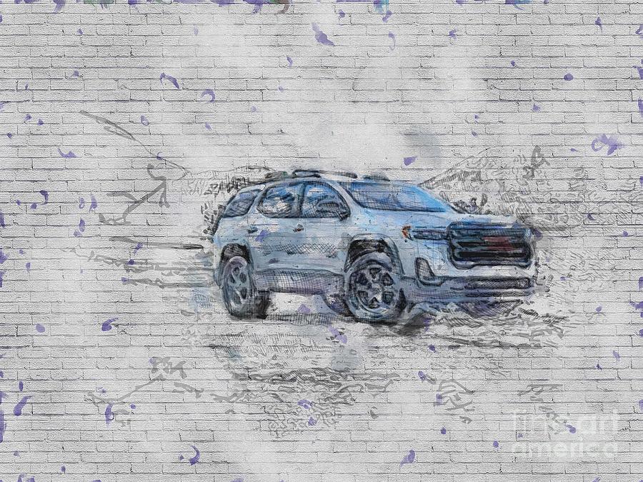 Gmc Acadia At4 Offroad 2019 Cars Suvs American Digital Art by Ashtyn ...