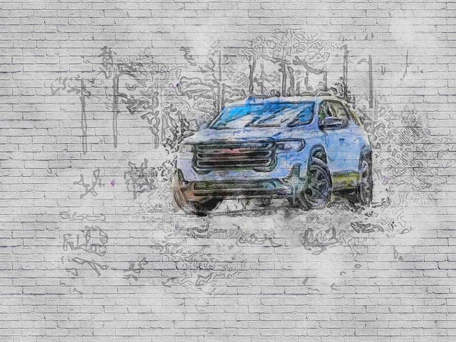 GMC Acadia AT4 offroad 2020 cars SUVs american Digital Art by Ashtyn ...