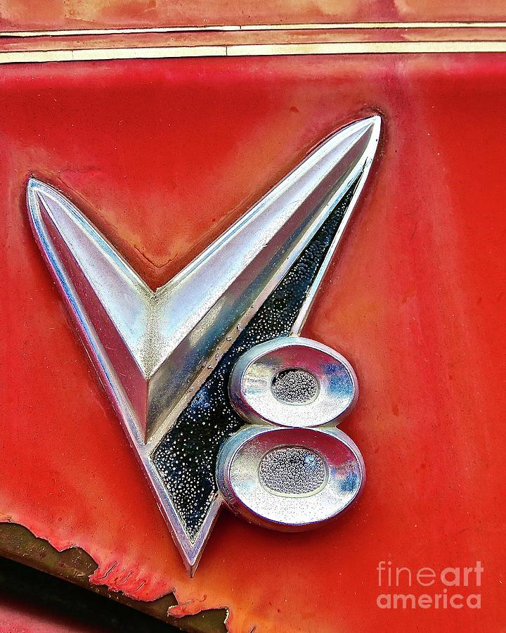 1957 GMC Truck V8 emblem Photograph by Kenneth Altes - Fine Art America