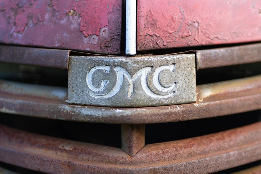 GMC Truck Emblem Rustic Photograph by Dana Edwards | Fine Art America