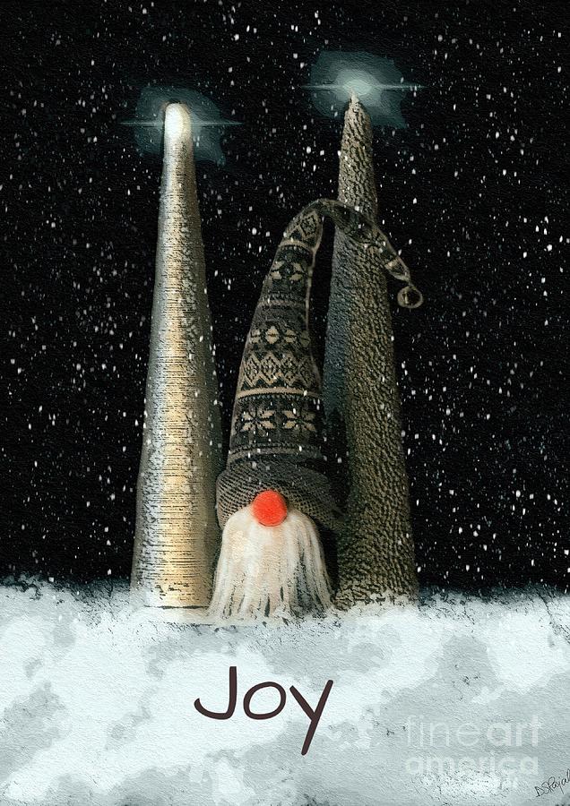 Gnome for the Holidays Digital Art by Diana Rajala