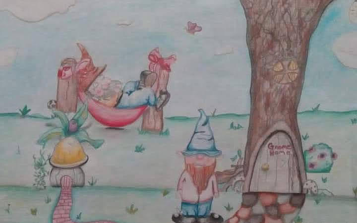 Gnome home Drawing by Torrie Kronk - Fine Art America