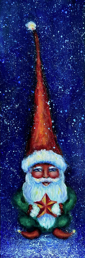 Gnome Julio Wish Upon A Star Painting by Shannon Grissom