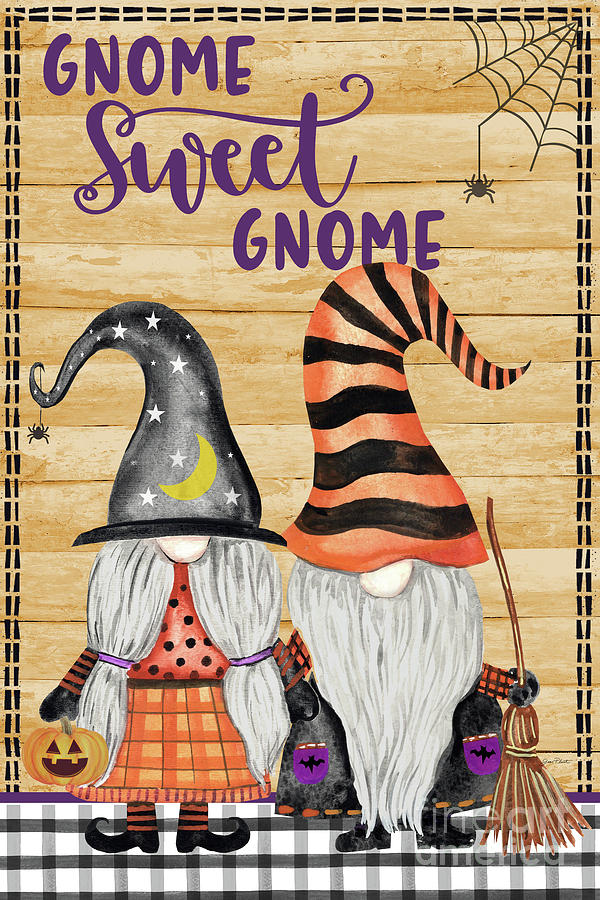 Gnome Sweet Gnome Painting by Jean Plout
