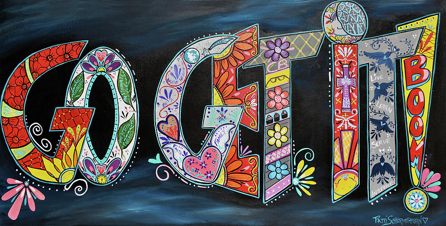 Go Get It Talavera Painting by Patti Schermerhorn