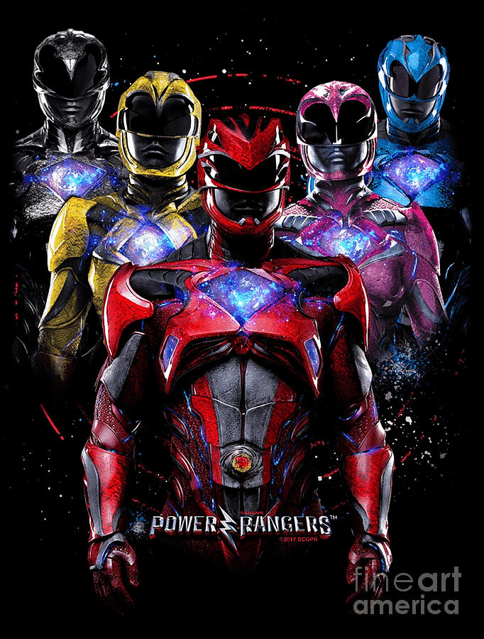 Go Go Power Rangers Team Of Rangers. Digital Art by Daniela Gaskins ...