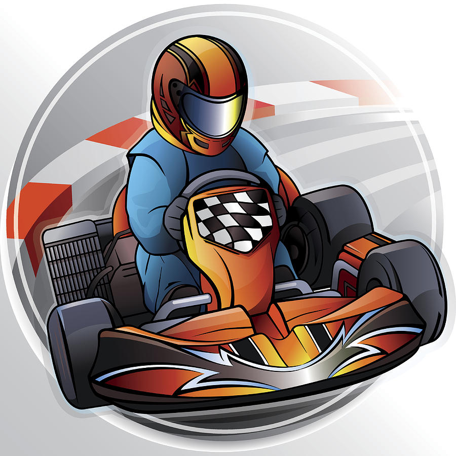 Go-Kart Racing Drawing by Chuvipro