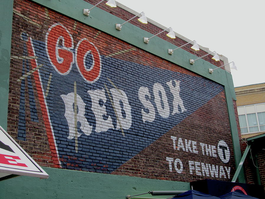 Go Red Sox sign at Fenway Park Photograph by Melinda Saminski