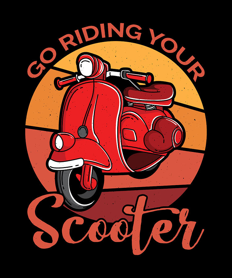 Go Riding Your Scooter Digital Art by Steven Zimmer - Fine Art America