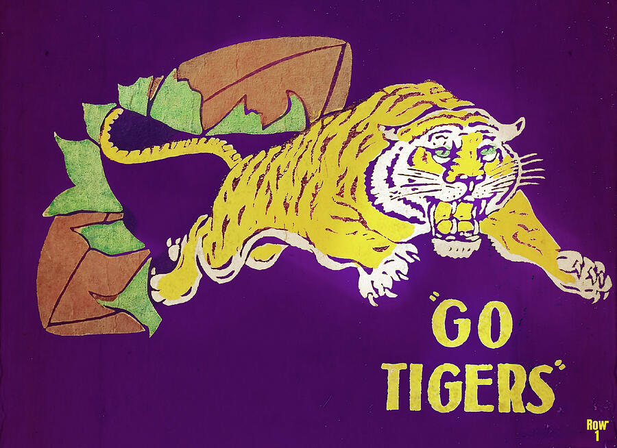 Go Tigers Mixed Media by Row One Brand