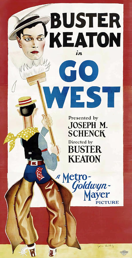 Go West 2, with Buster Keaton, 1925 Mixed Media by Movie World Posters